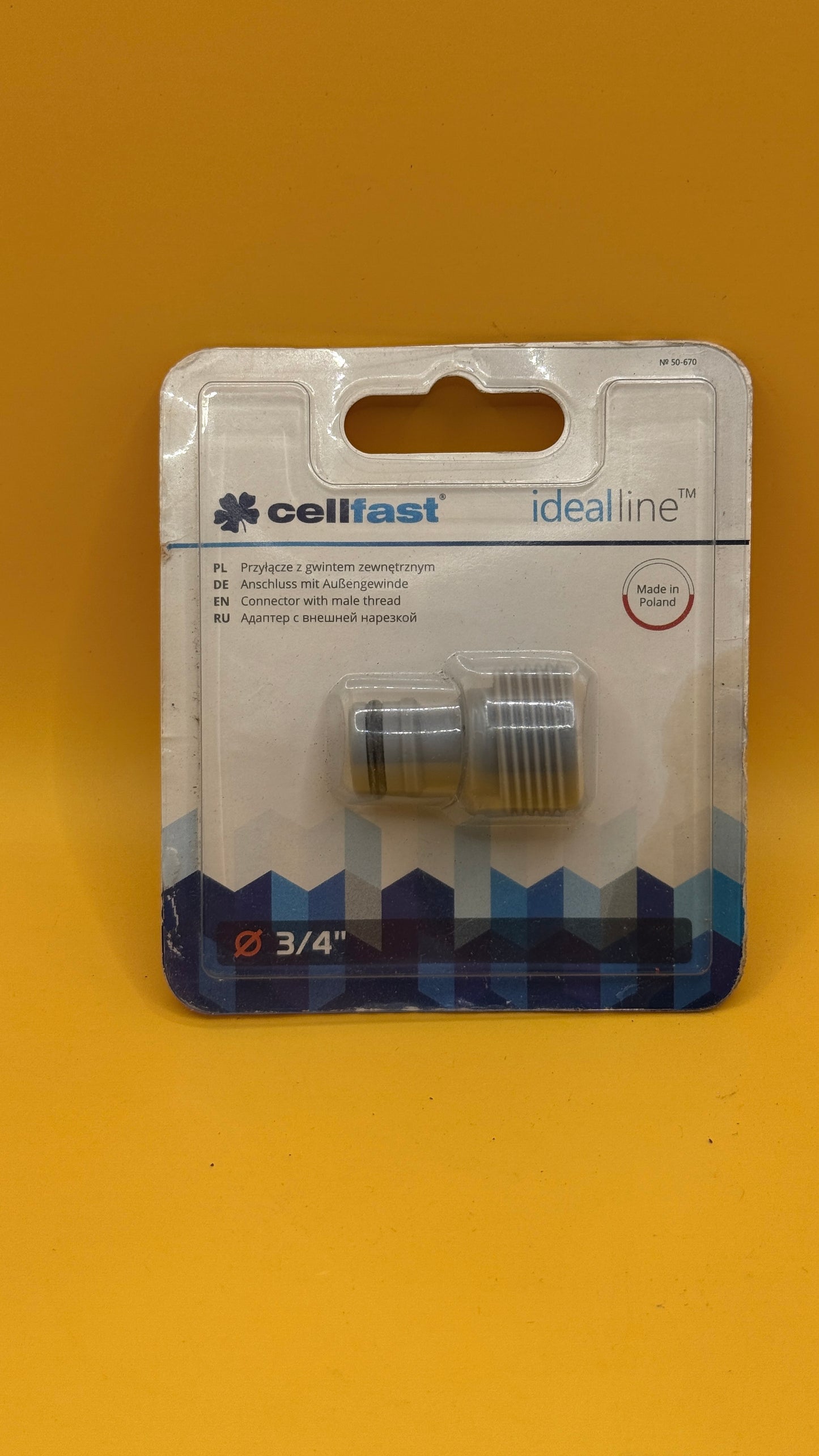 Cellfast Idealline 3/4in Male Thread Hose Connector