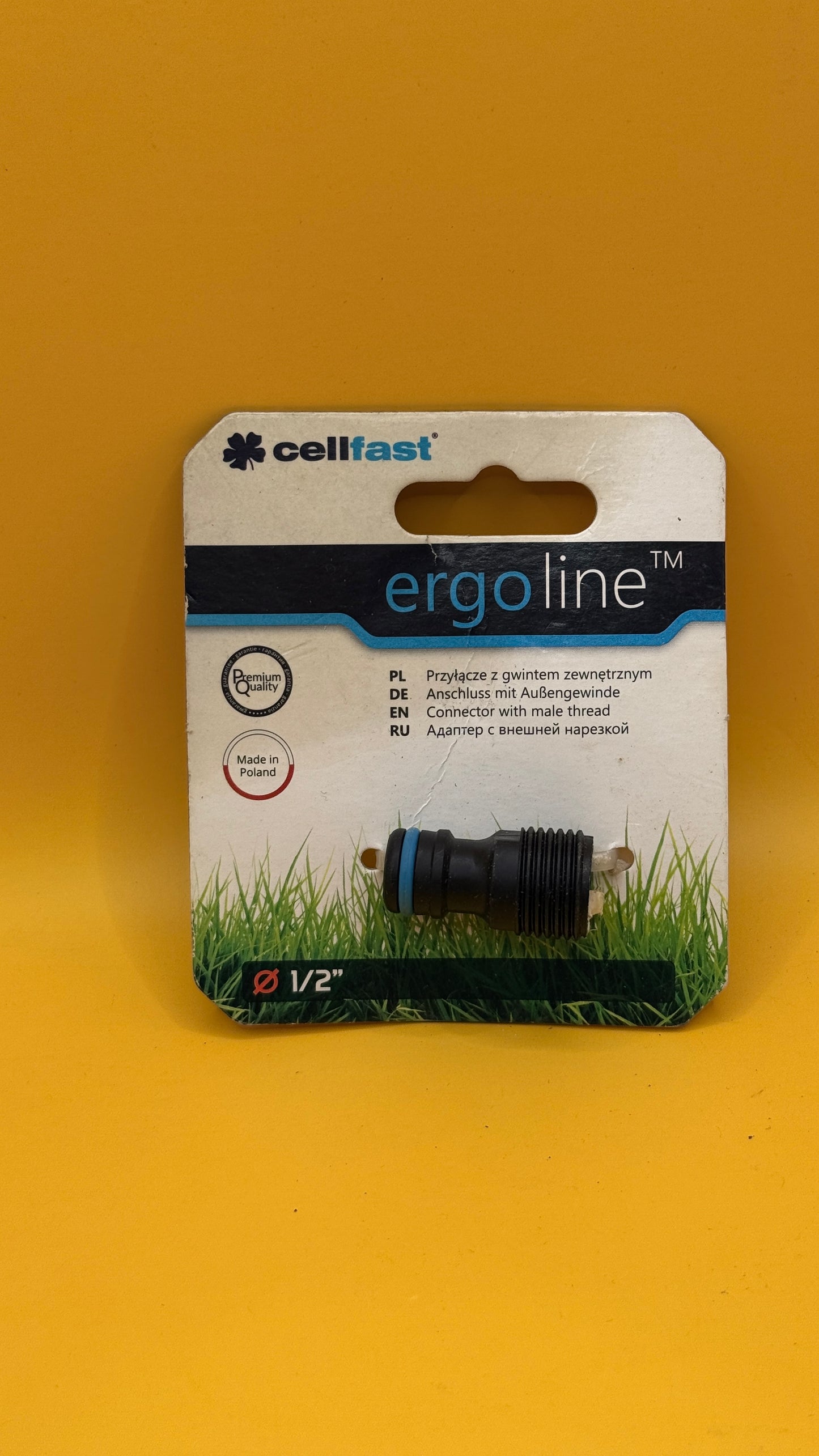 Cellfast Ergoline 1/2in Male Thread Hose Connector