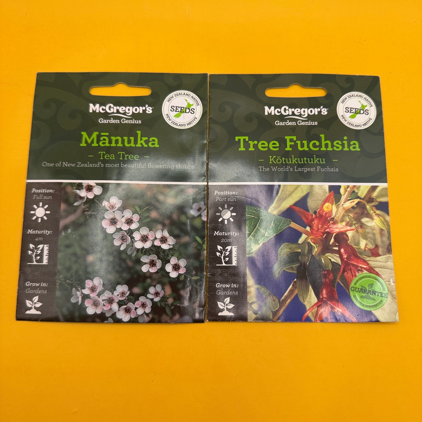 McGregor’s Native Mānuka and Tree Fuchsia Seeds Set of 2