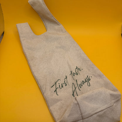 Two-Bottle Wine Carrier Bag Beige