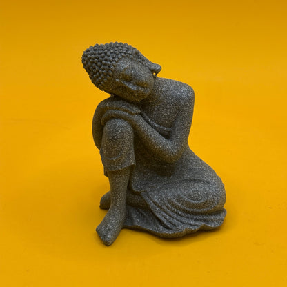 Resting Buddha Ornament Grey