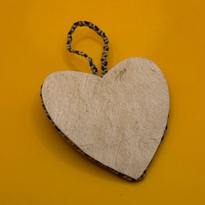 Coastal Heart Hanging Decoration with Shell