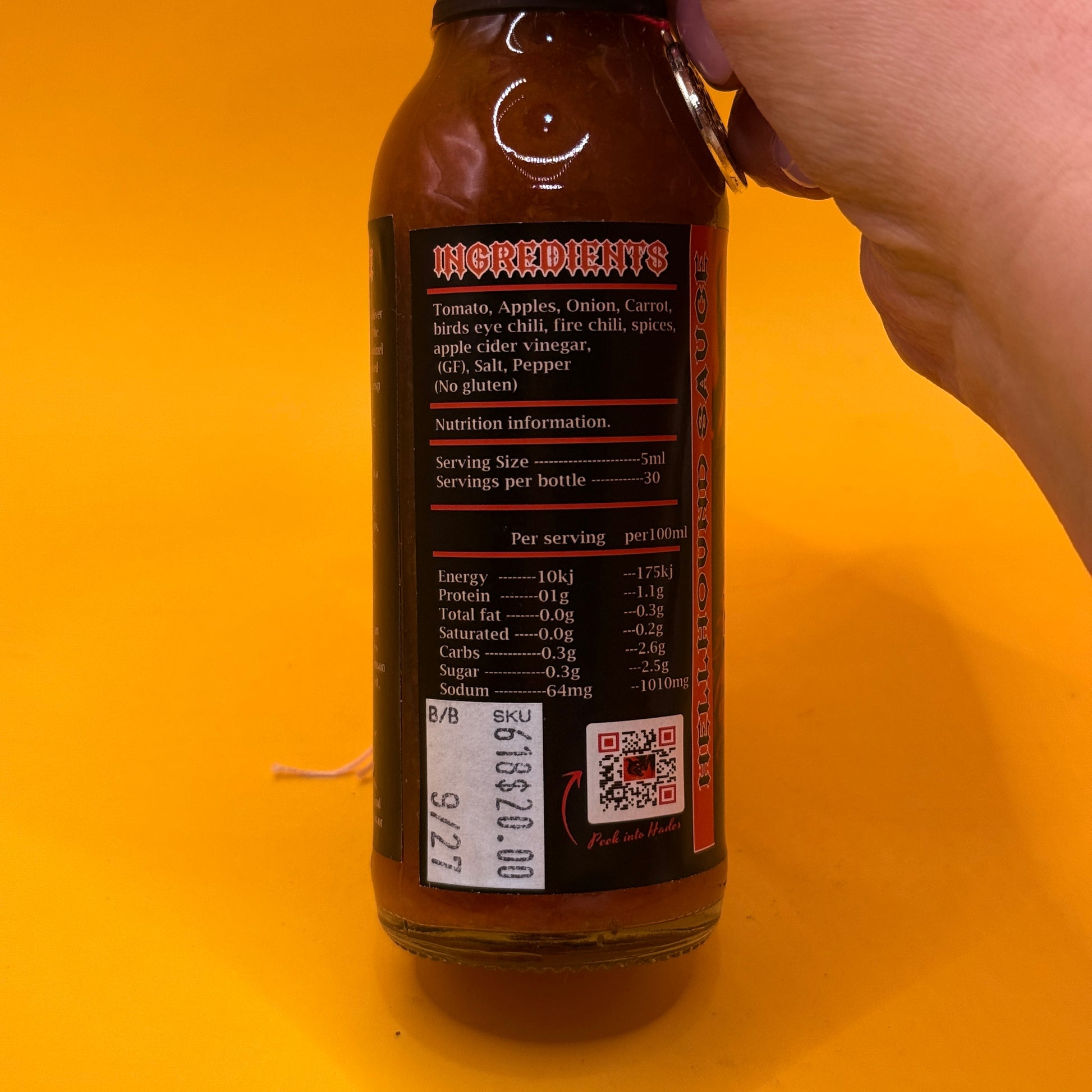 Hellhound Sauce Hades Harvest Hot Sauce 150 ml