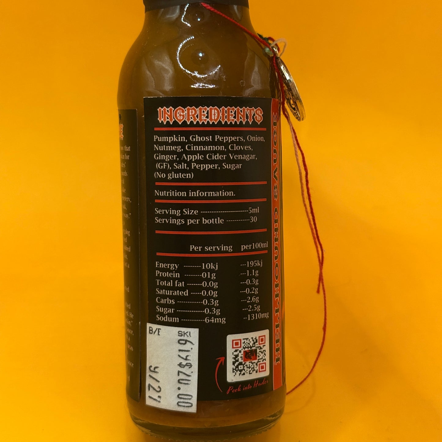 Hellhound Sauce Little Smokey Pumpkin Hot Sauce 150 ml