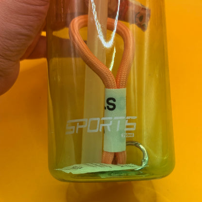 Sports Flip-Top Water Bottle Pink and Green 750 ml