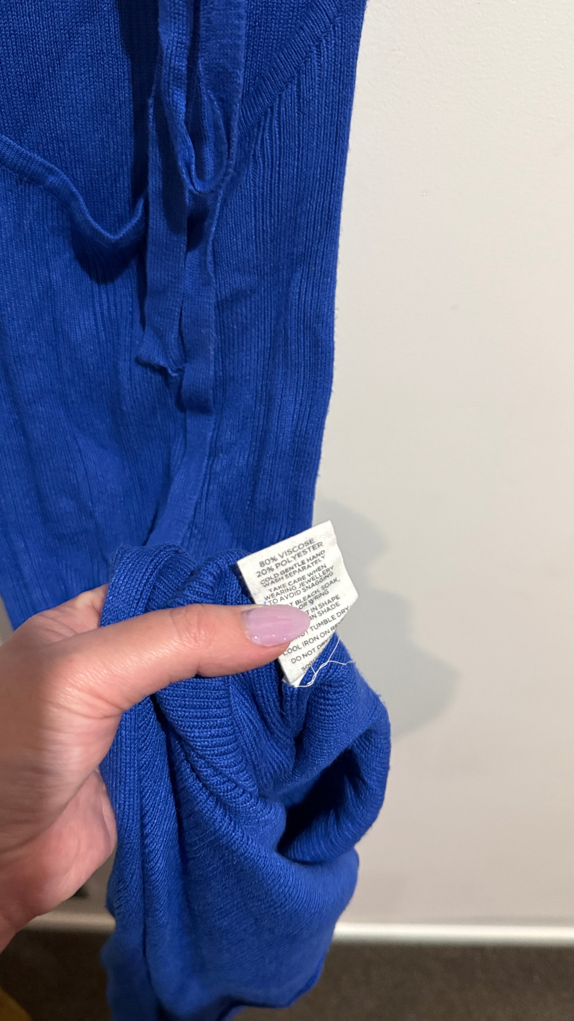 Glassons Size XS Ribbed Wrap Tie Dress