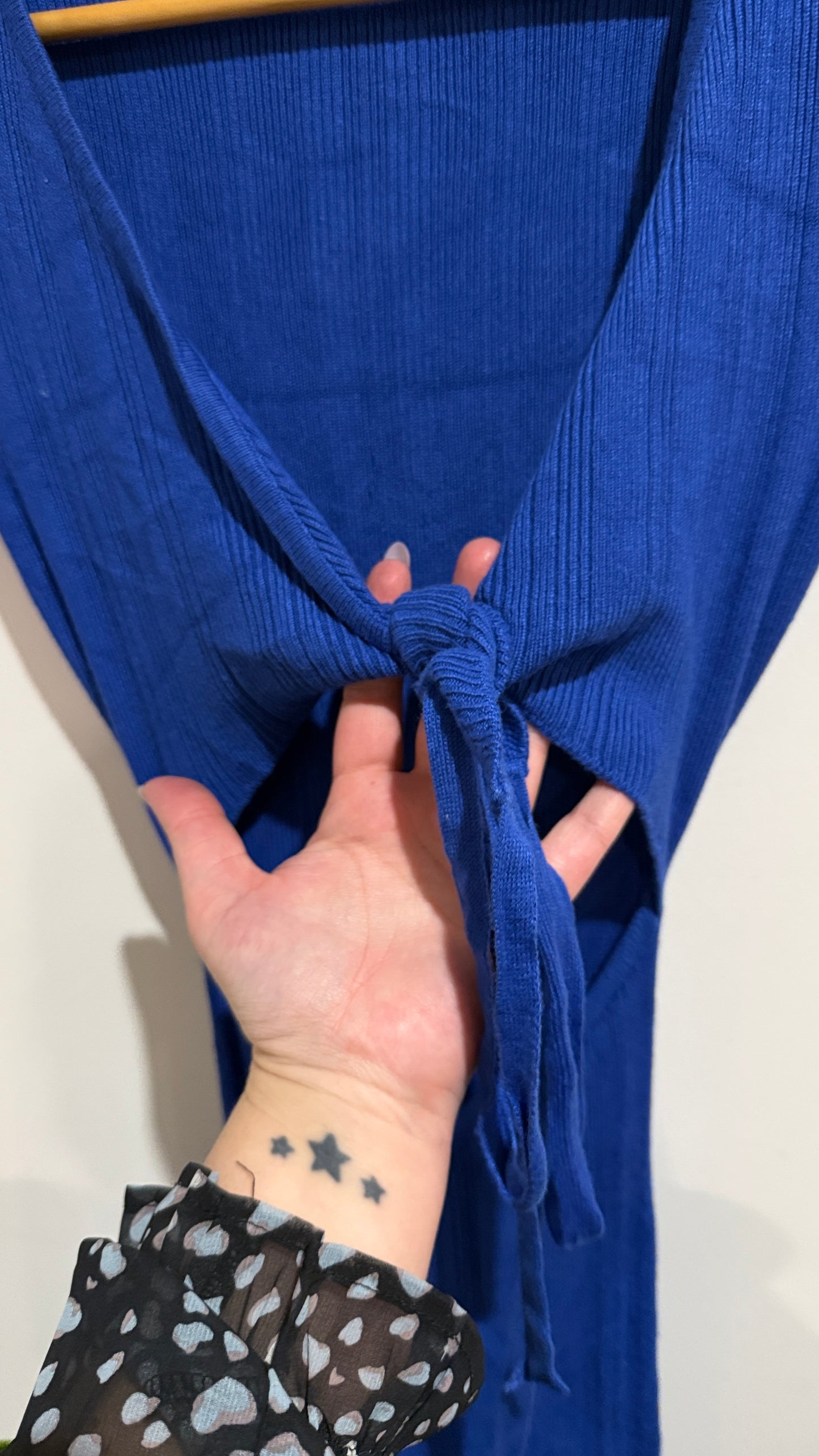 Glassons Size XS Ribbed Wrap Tie Dress