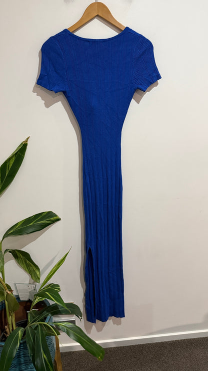 Glassons Size XS Ribbed Wrap Tie Dress