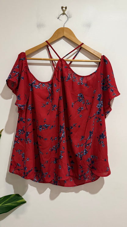 Clothing & Co Size 18 Cherry Blossom Print Top