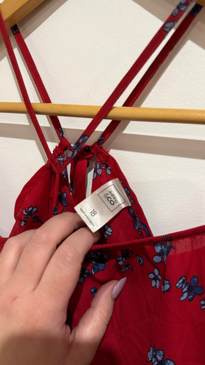Clothing & Co Size 18 Cherry Blossom Print Top