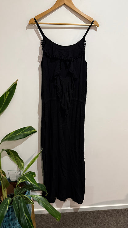 Natasha Size M Pom Pom Trim Dress