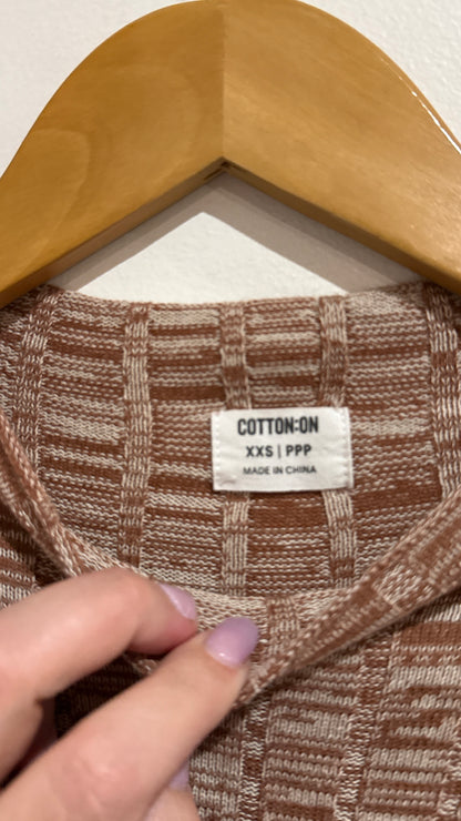 Cotton:On Size XXS Ribbed Knit Dress