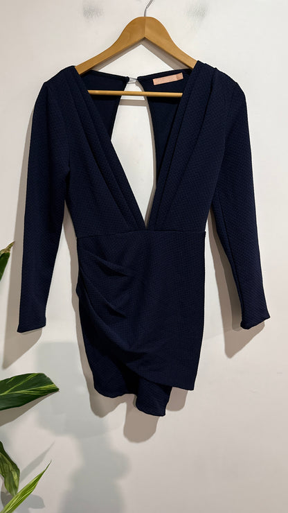 Peard & Co. Size 10 Textured Wrap Front Mini Dress