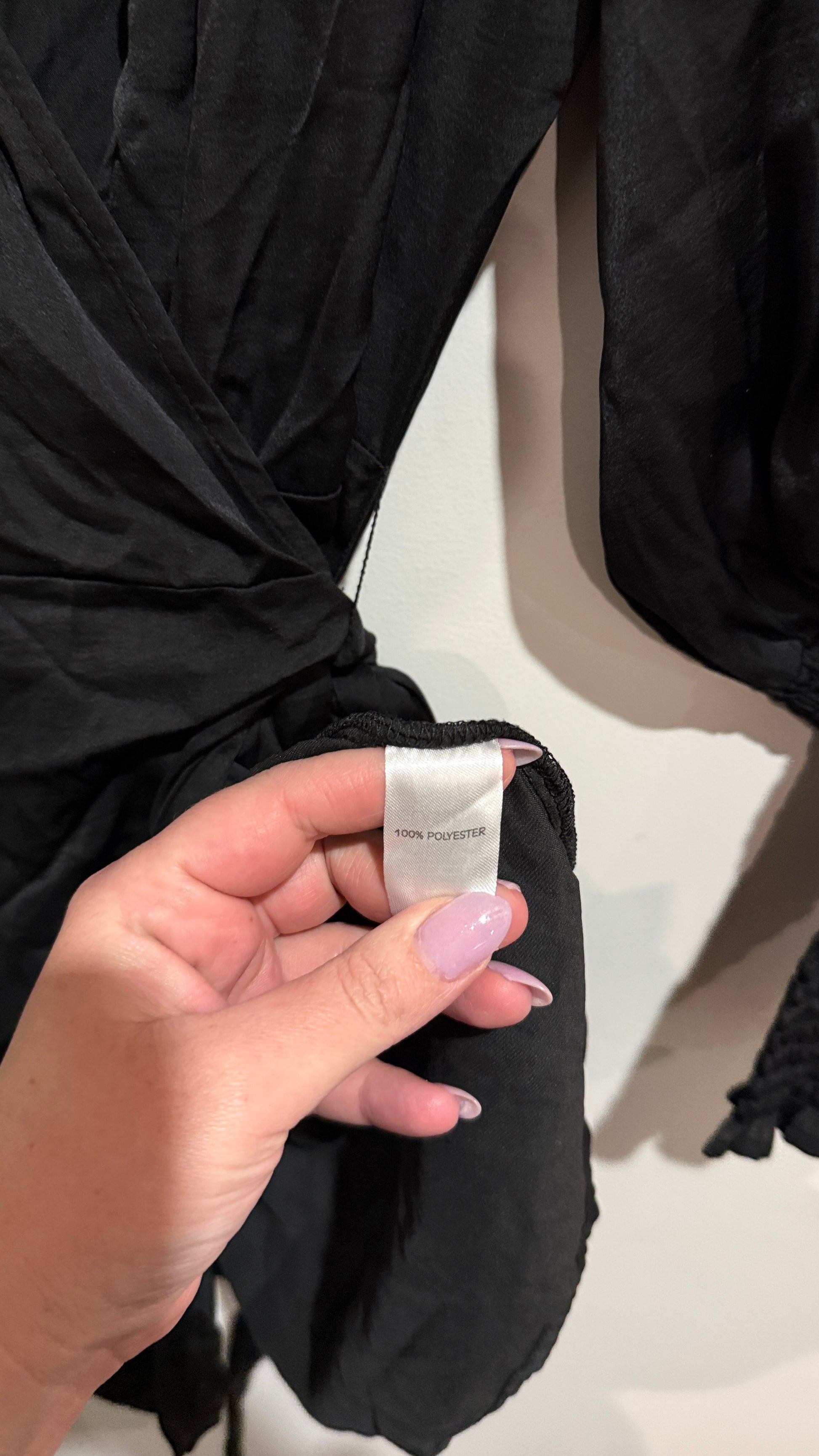 Glassons Size 10 Satin Wrap Dress