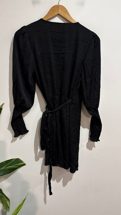 Glassons Size 10 Satin Wrap Dress