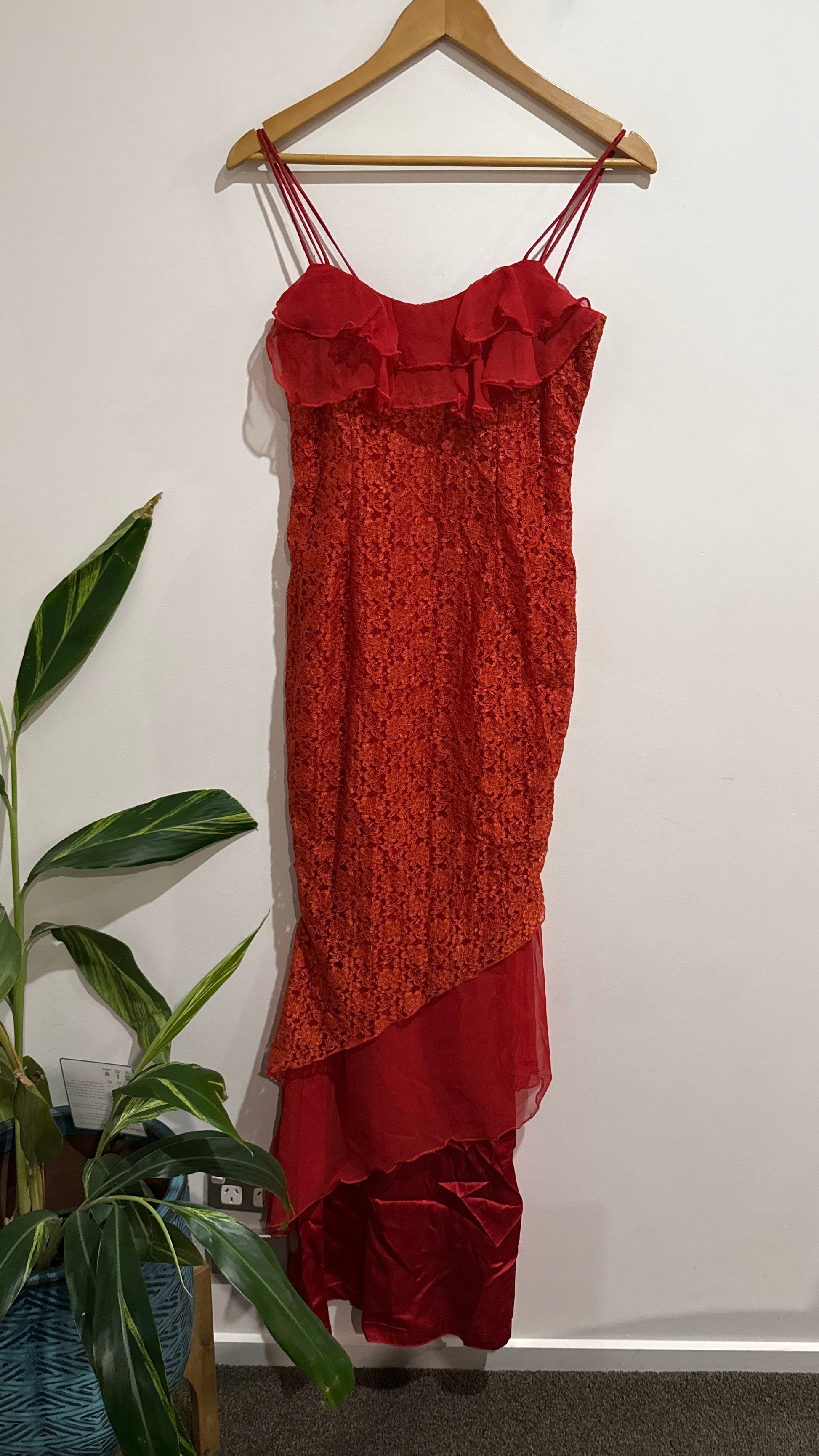 Jill Demchy Design Size U/Arm to U/Arm 40cm Lace Ruffle Dress
