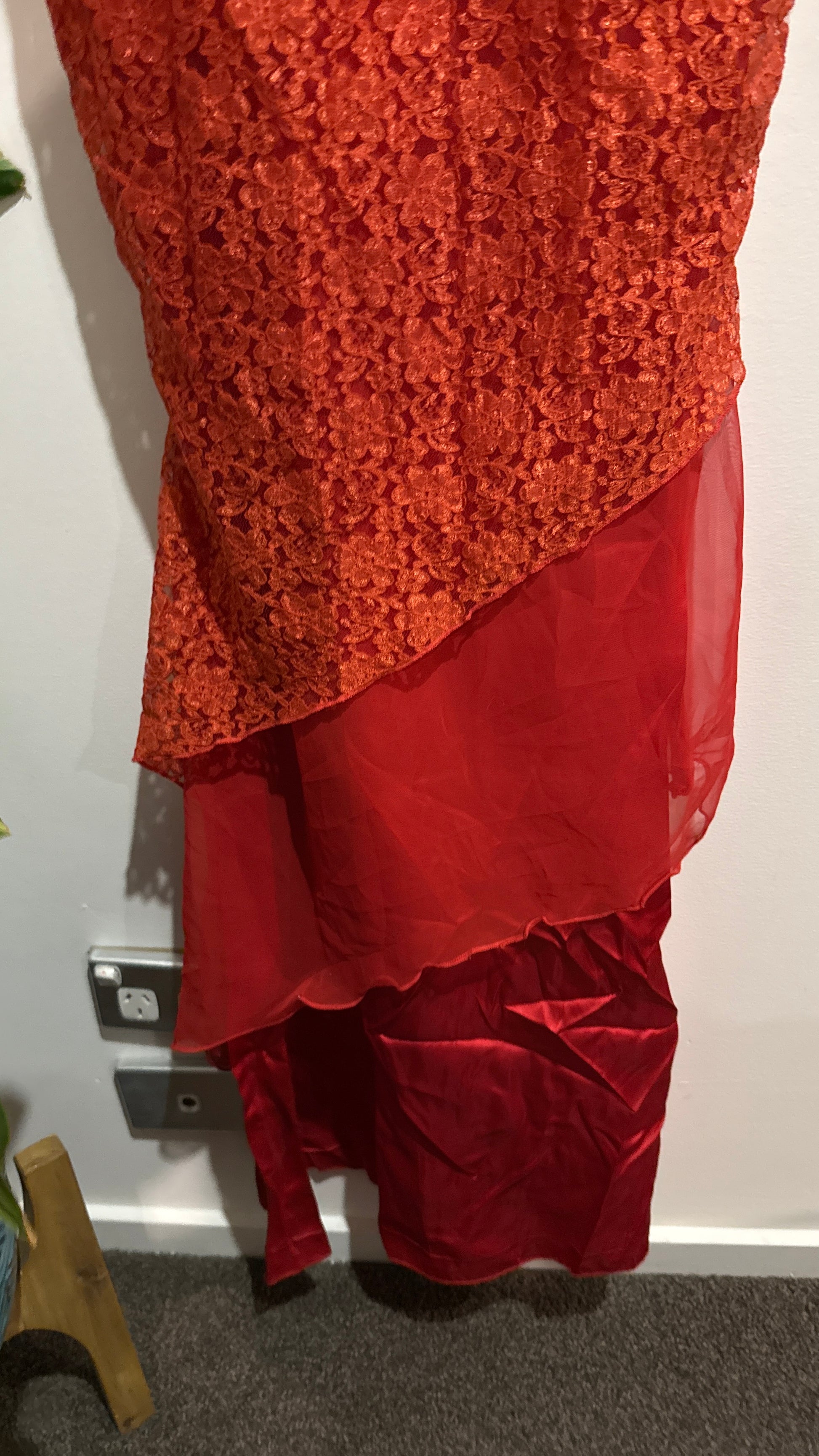 Jill Demchy Design Size U/Arm to U/Arm 40cm Lace Ruffle Dress