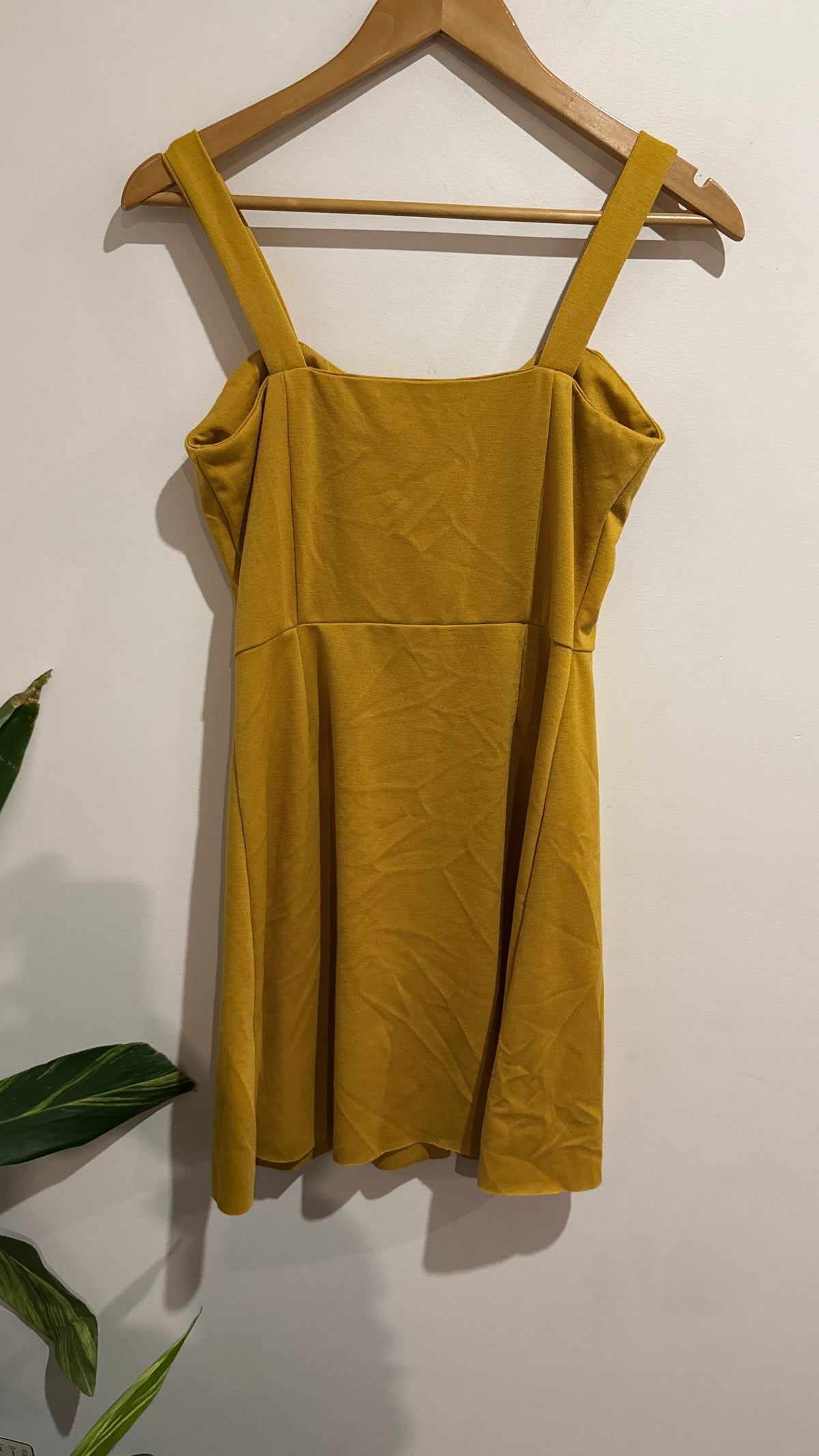 Mirrou Size M Button Front Pinafore Dress