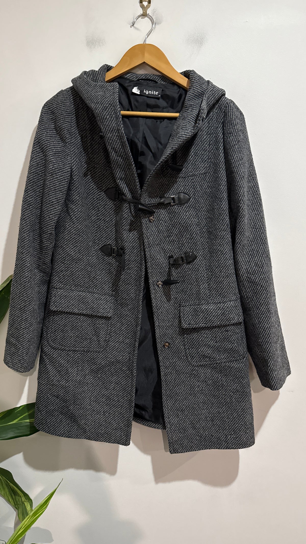 Ignite Size 10 Herringbone Toggle Duffle Coat