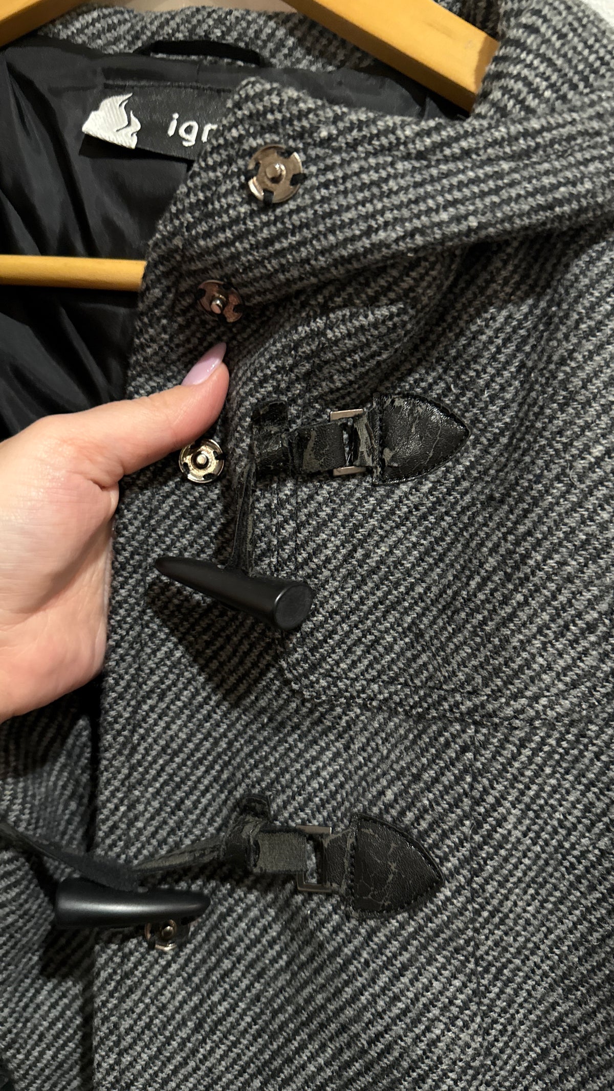 Ignite Size 10 Herringbone Toggle Duffle Coat