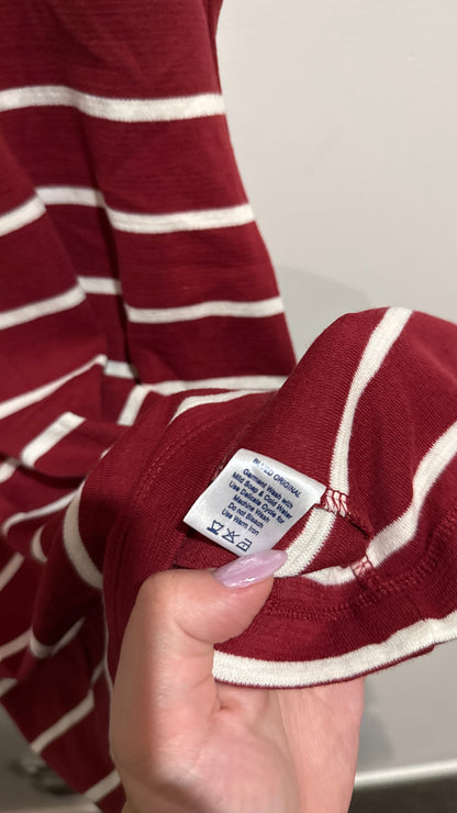 Blued Size L | U/Arm to U/Arm 45cm Striped Mock Neck Dress