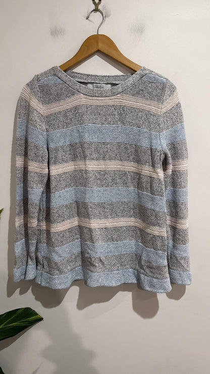 Ella J Size 14 Striped Knit Sweater
