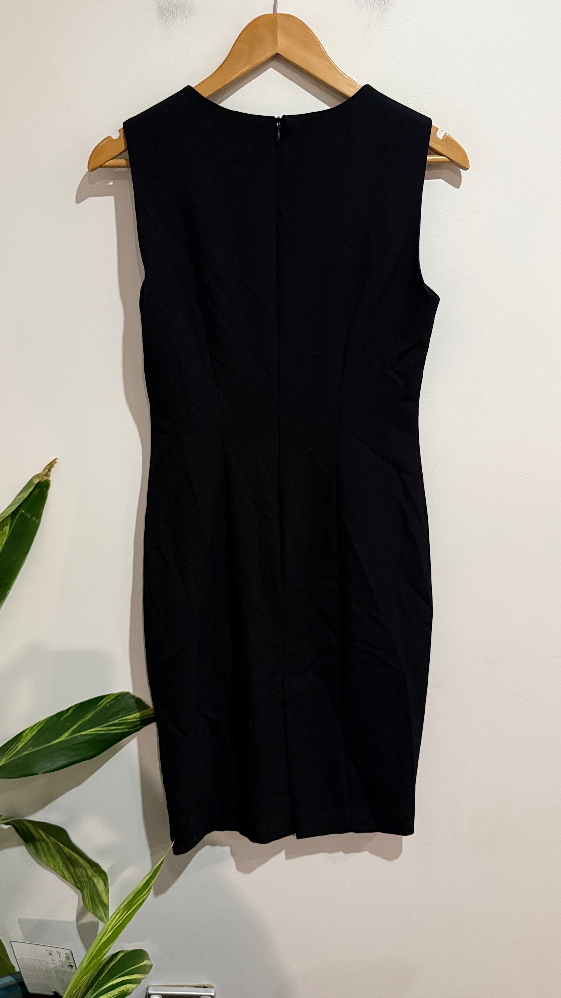 Zara Basic Size M Black Sheath Dress