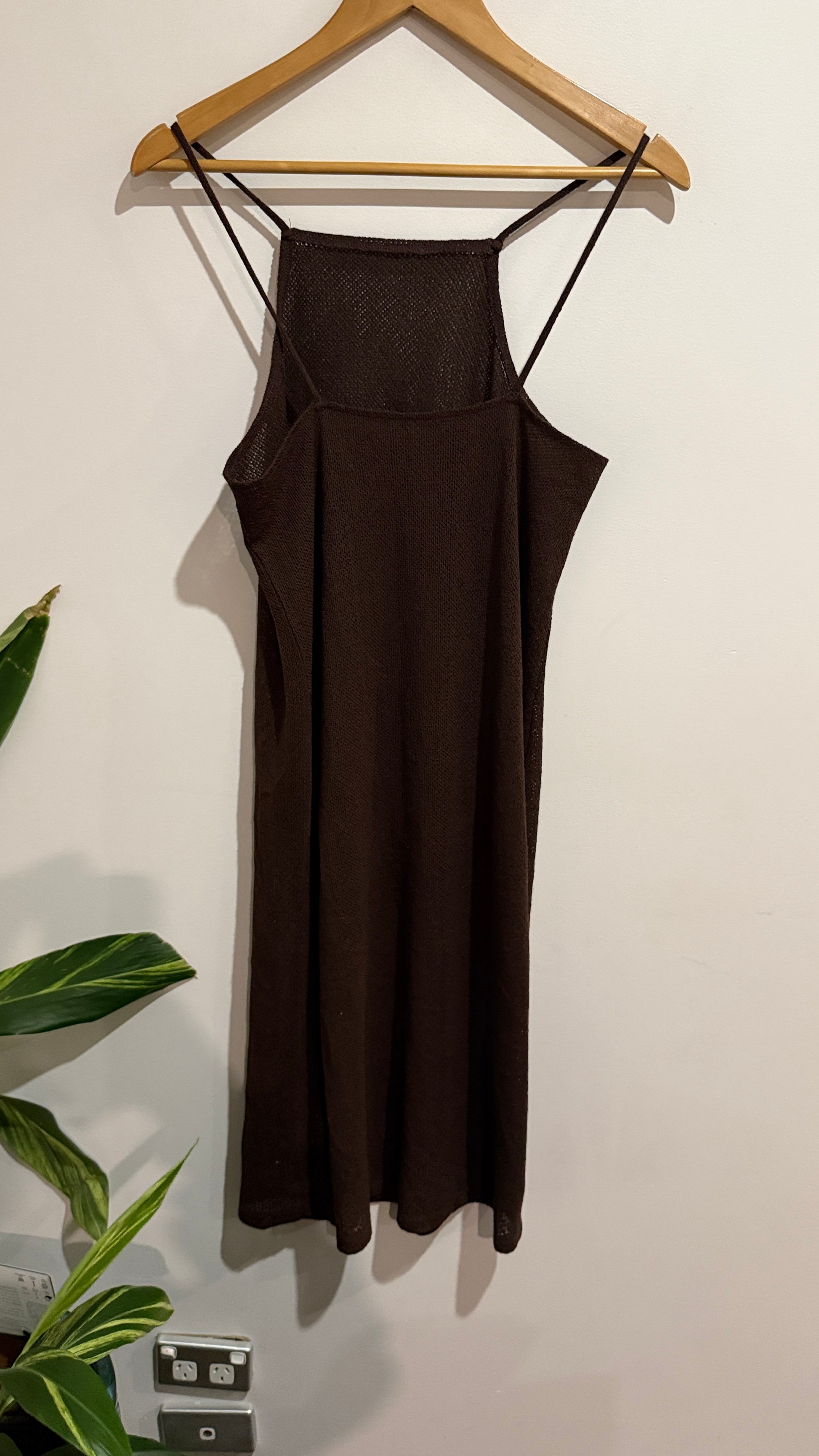 Zara Size U/Arm to U/Arm 43cm Knit Halter Dress