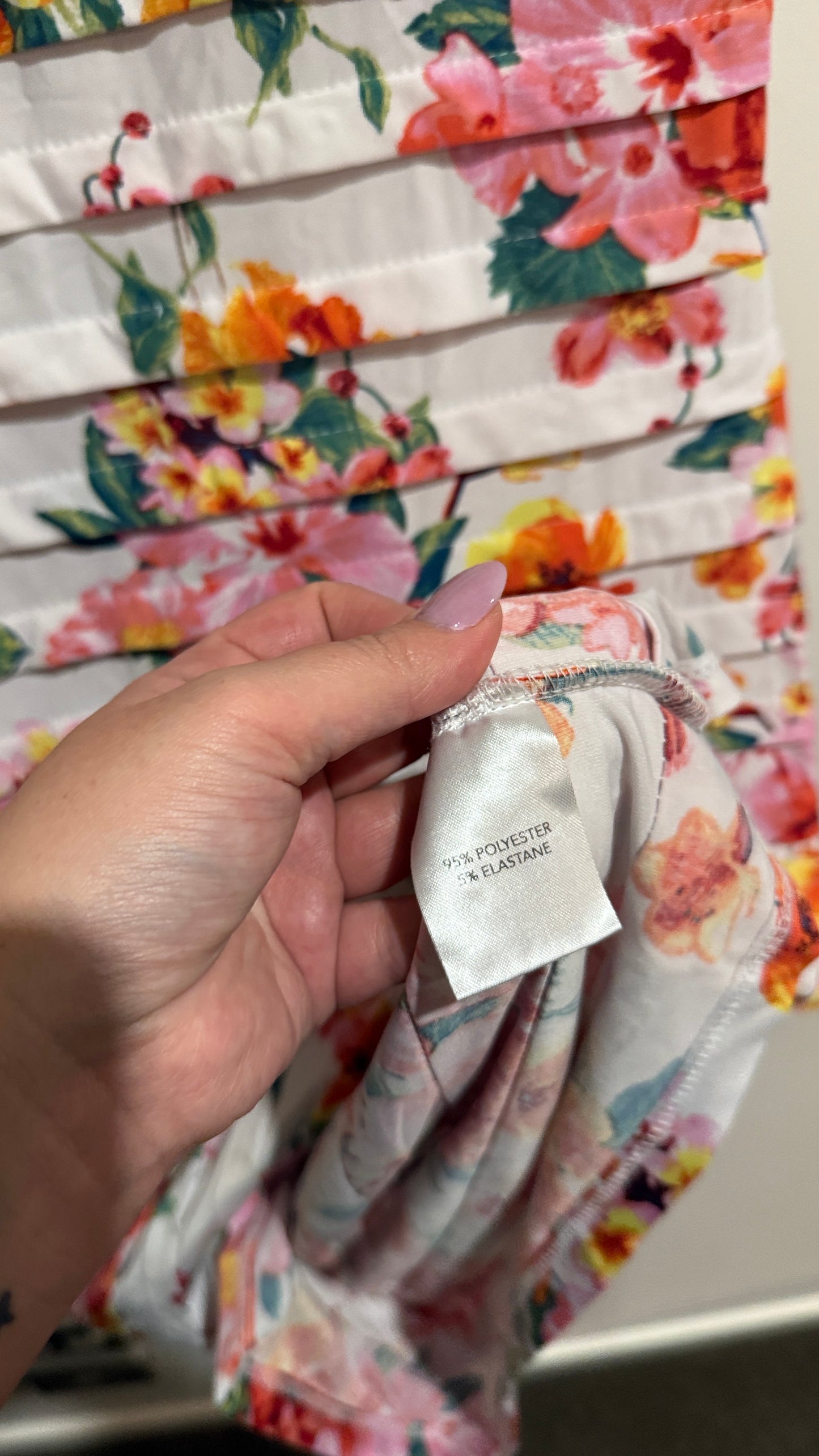Millers Size 12 Floral Print Pleated Dress