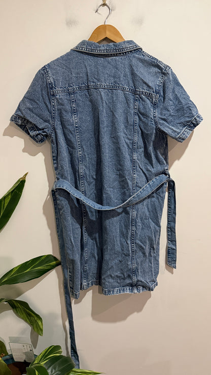 Anko Size 12 Denim Button Front Shirt Dress