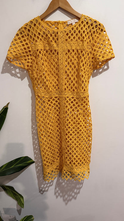 Amichi Collection Size S | U/Arm to U/Arm 41cm Crochet Lattice Dress