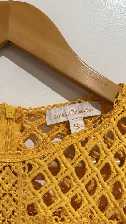 Amichi Collection Size S | U/Arm to U/Arm 41cm Crochet Lattice Dress