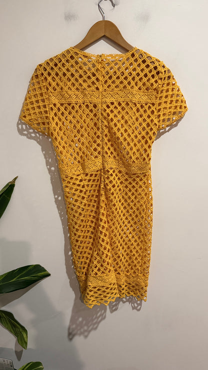Amichi Collection Size S | U/Arm to U/Arm 41cm Crochet Lattice Dress