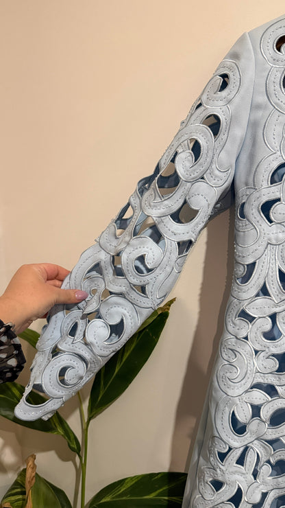 G.M.I. Size 8 | U/Arm to U/Arm 46cm  Embellished Laser Cut Jacket