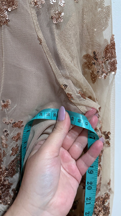Brand Unknown Size U/Arm to U/Arm 39cm Sequin Playsuit