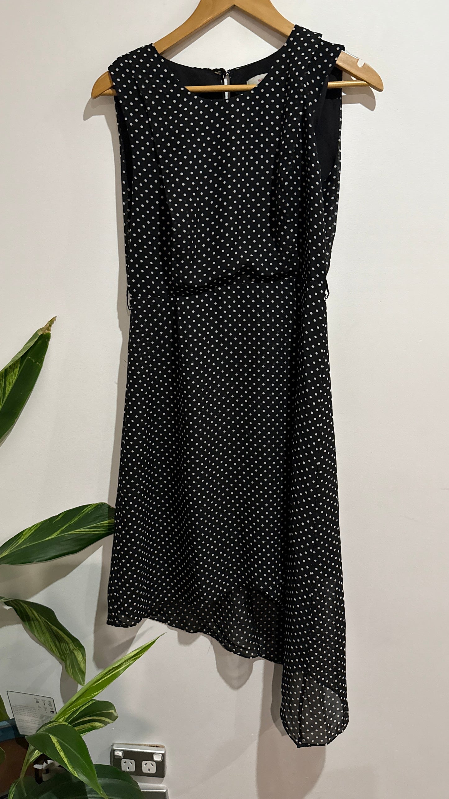 Whistle Size 10 Polka Dot Chiffon Dress