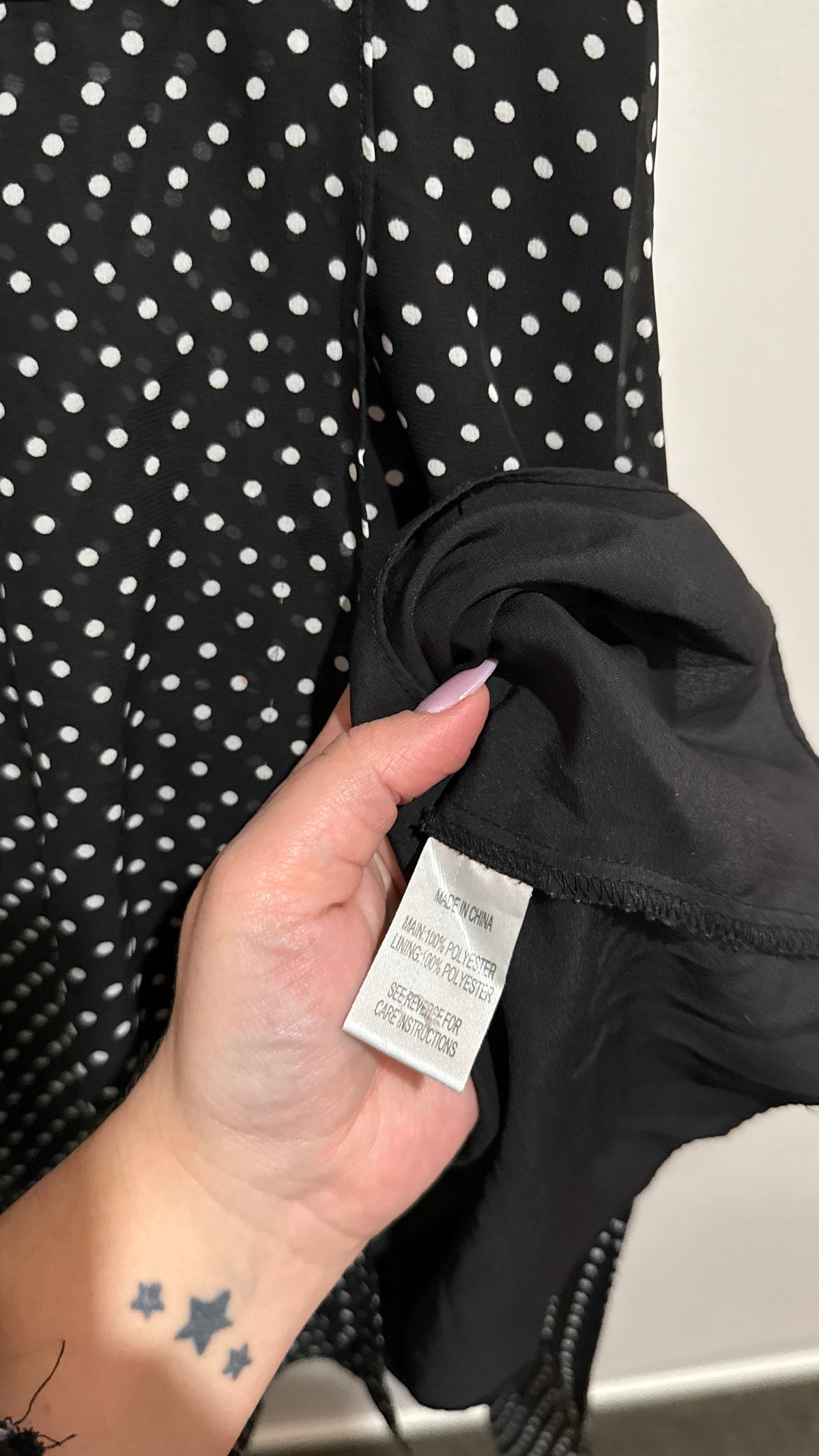 Whistle Size 10 Polka Dot Chiffon Dress