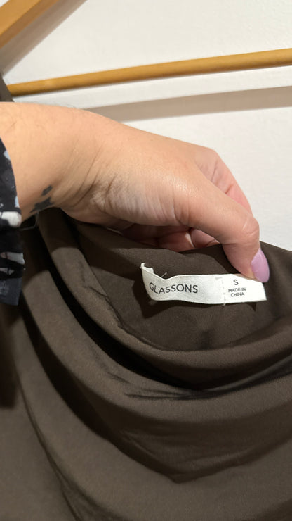 Glassons Draped Asymmetrical Top Size S
