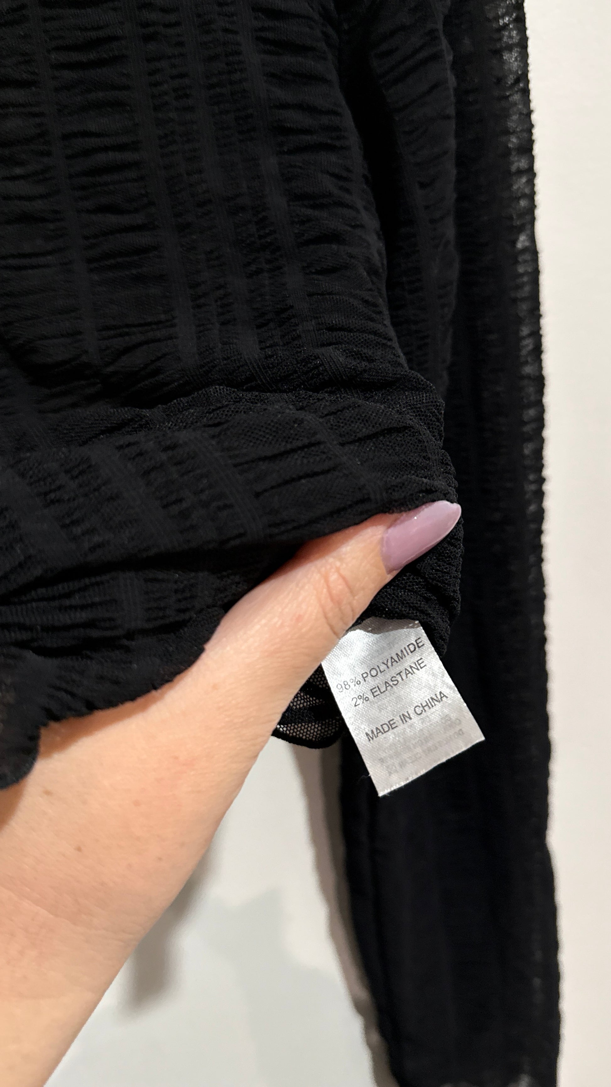 Brand; Glassons Sheer Textured Crop Top Size L