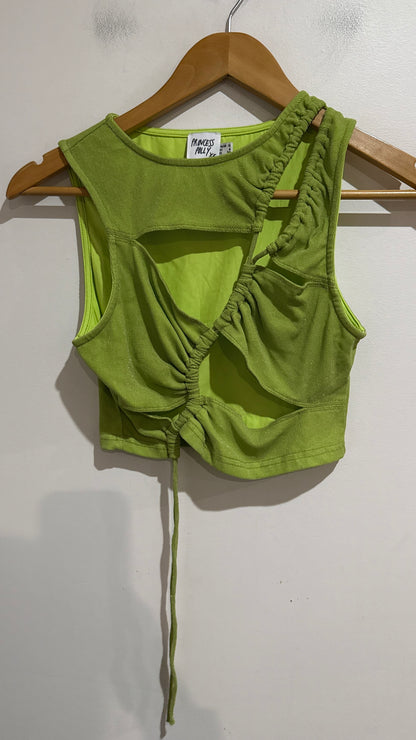 Princess Polly Cut-out Crop Top Size 10