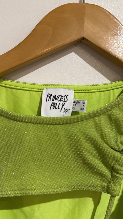 Princess Polly Cut-out Crop Top Size 10