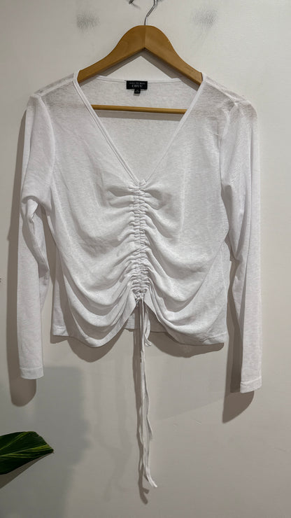 Nice To Meet Chuu Long-sleeve V-neck Top Size M