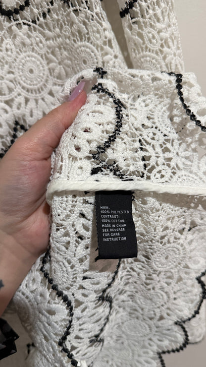 Sportsgirl Scalloped Lace Top Size XXS