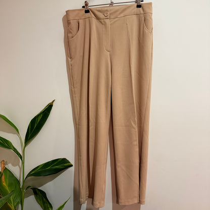 Liz Jordan Double-breasted Blazer & High-waist Wide-leg Trousers Set Size 14