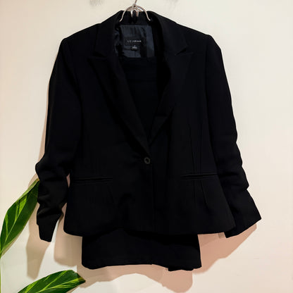 Liz Jordan Structured Blazer & Knee-length Pencil Skirt Suit Set Size 14