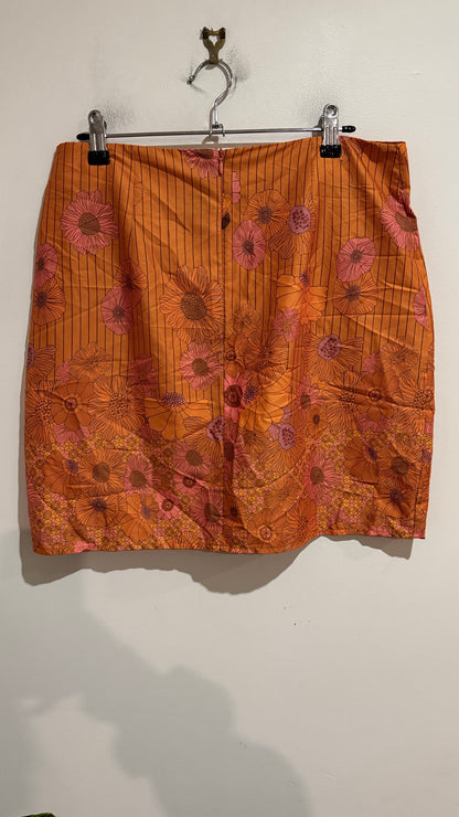 SHEIN Size L | Waist 80cm Retro Floral Print Mini Skirt