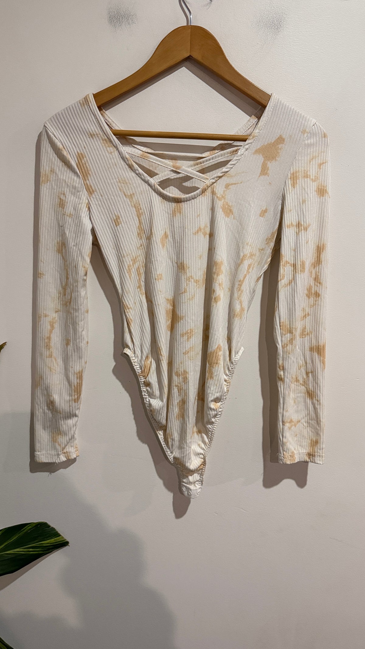 Legit Size S Tie Dye Ribbed Bodysuit