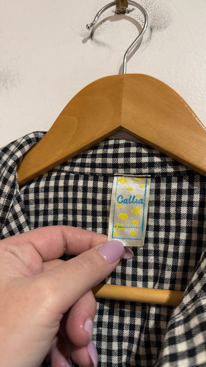 Callia Size U/Arm to U/Arm 44cm Gingham Check Shirt Dress