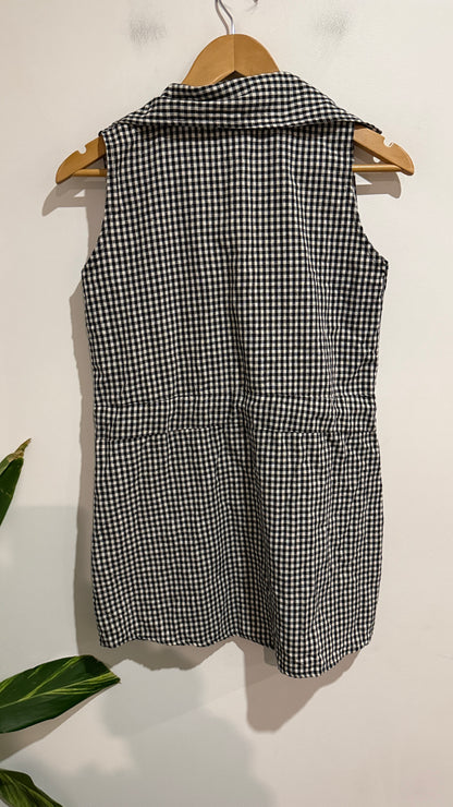 Callia Size U/Arm to U/Arm 44cm Gingham Check Shirt Dress