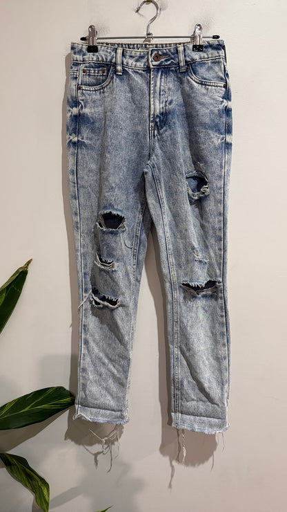 MRP Size 28 Boyfriend Low Rise Ripped Jeans